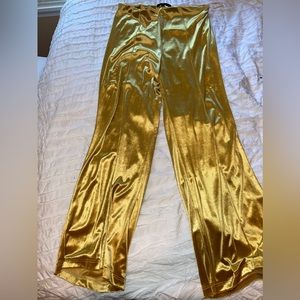 Gold AQAQ Brand pants. Lose fit only worn once for graduation. Size 10